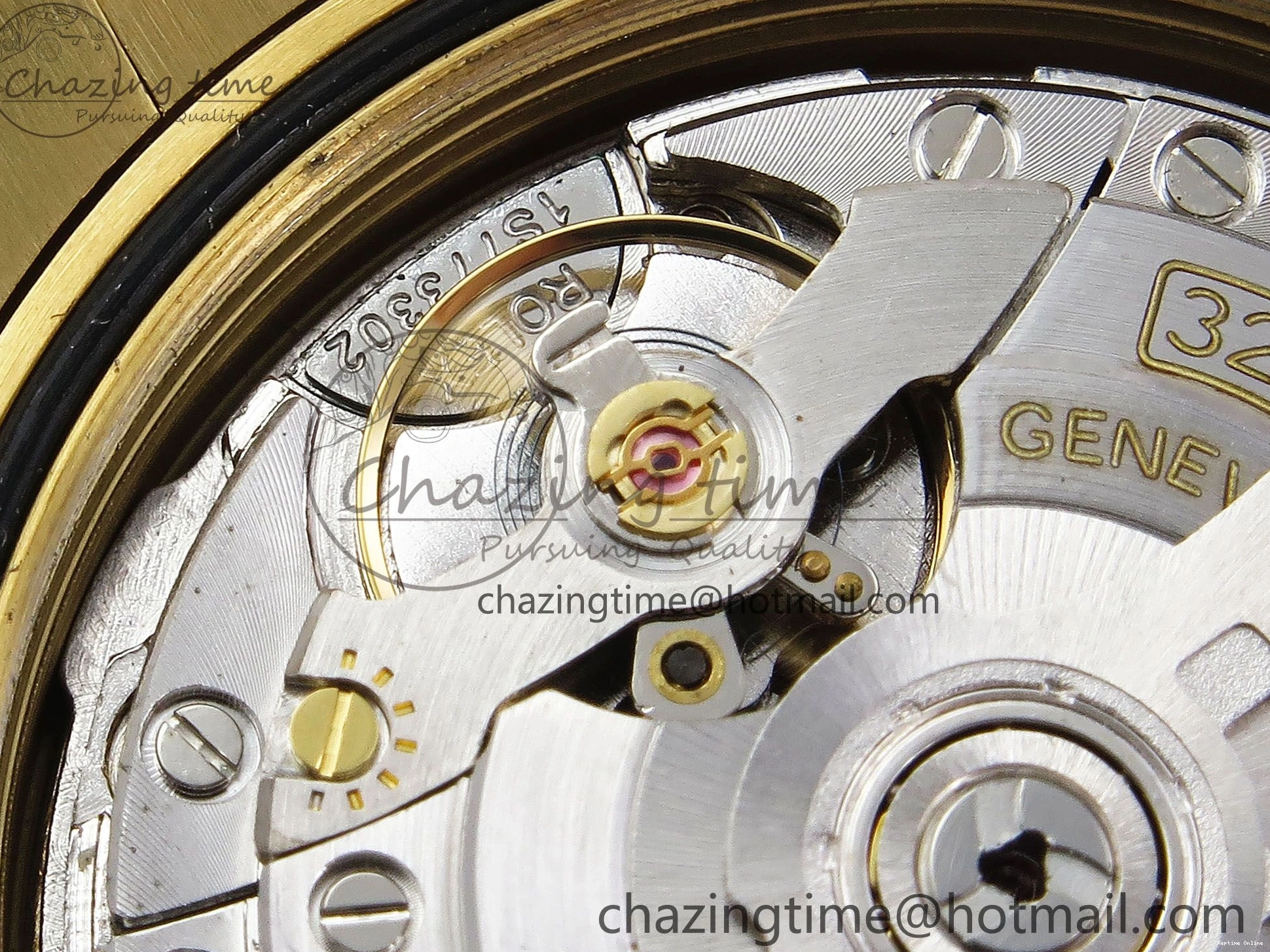 0518 Day Date 40 YG JDF Gain Weight 904L Steel White Roman Dial on President Bracelet VR3255 V Functional 1369